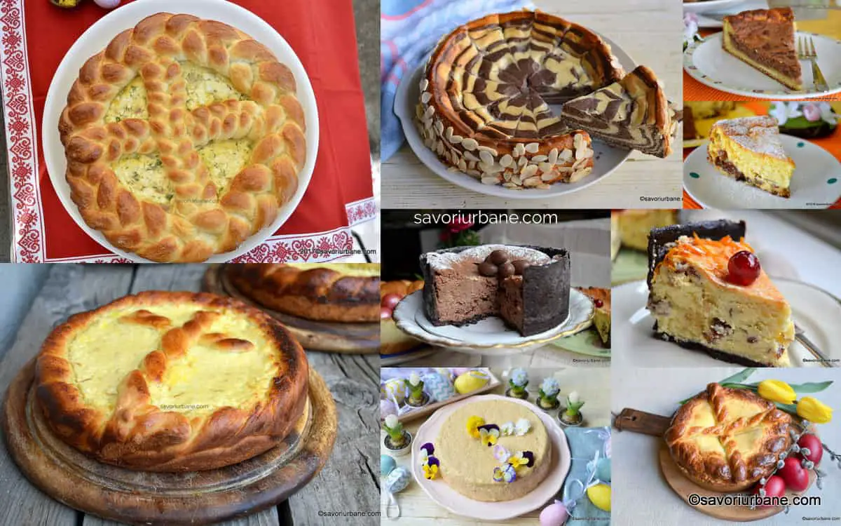 Peste 15 rețete de PASCĂ cu sau fără aluat + VIDEO rețete tradiționale sau moderne (cheesecake)